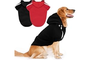 RANYPET 2 Stück Kapuzenpullis für Große Hunde Warm Hoodies Mantel Kleidung Haustier Pullover für Mittel und Große Hunde 9XL