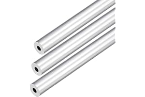 DMiotech 3pz (10mm OD x 4mm ID) Tubo Tondo in Alluminio 6063 Lunghezza 250mm Tubazione Metallico per Costruzione di Telaio Macchinari Progetti Fai Da Te