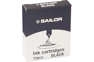 セーラー万年筆 Sailor- Cartouche d'encre Noir pour stylos plume Sailor