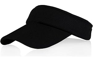 VEATREE Multiple Colors Sun Visors for Women and Ladies, Long Peak Thicker Sweatband Adjustable Hat for Golf Cycling Fishing Tennis Running Jogging and other Sports