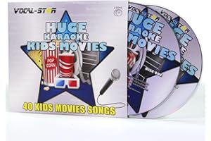 Vocal-Star Kids Movies Chart Karaoke CDG CD+G Juego de discos 40 canciones - 2 discos