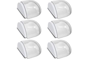 SONFEDO Tope para puerta al suelo, 6 unidades, transparentes, autoadhesivos, para puertas al suelo, adhesivo para paredes, suelos y muebles, para uso doméstico y oficina