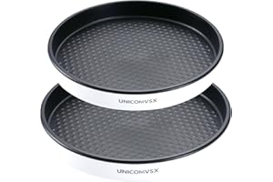 UNICOMVSX Organizador de Plato Giratorio Lazy Susan 25cm, Especiero Giratorio Plato Cocina, Organizador Giratorio para Especias e Ingredientes para Hornear (25cm 2 Pieza, Negro)
