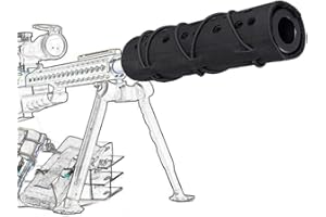 WTZWY Softair Schalldämpfer Abdeckung, Taktischer 7-Zoll-Schalldämpfer-Schutz Hochtemperatur-Blocker-Abdeckungen, Outdoor Shooting Jagd Camouflage Zubehör Gear