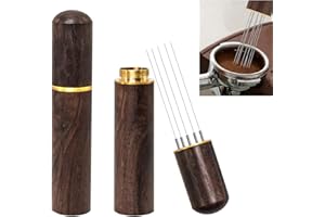 ehomiiii Aiguille à café - 6 aiguilles fines de 0,6 mm pour agitateur à expresso - Accessoires barista - Outil de distribution de café - Accessoires de café pour préparation professionnelle à expresso