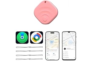 TIMU Air Tracker Tags 1-Pack Bluetooth Tracker, cercatore di chiavi e localizzatore di oggetti per chiavi, borse e altro, compatibile con iOS e Android (rosa)