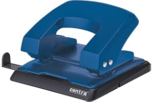 Centra Esselte Centra HP30 perforatore in plastica a 2 fori, 30 fogli, Blu, 623684