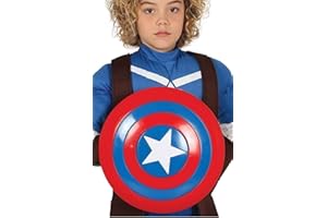 FIESTAS GUIRCA | Star Shield (12.6 in) - Children's Accessory for Superhero and Villain Fancy Dress - Ideal for Costume Parties and Carnival - Boy - Red and Blue