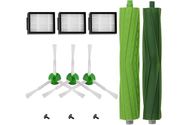 Kit Pièces accessoires compatible avec serie i7 i7+/i7 Plus E3 E5 E6 E7 I3 I4 I6 J7 Filtres et Brosses pour Aspirateur de ABC life, 11in1