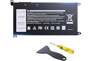 OILLvi YRDD6 1VX1H 42Wh Battery Replacement for Dell Inspiron 5482 5485 7586 3583 5491 5591 5481 5593 5584 3310 3493 3582 3584 3593 3793 5480 5581 5590 5493 5585 5594 5598 3501 Vostro 3491 VM732