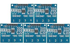 Kadimendium Modulo Interruttore Tattile 5 Pezzi TTP224 Sensore Tattile Digitale Capacitivo a 4 Canali Sensore Digitale Capacitivo a 4 Canali
