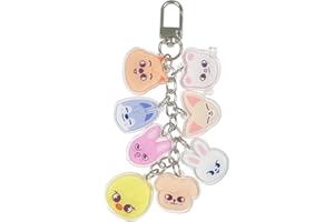 PQKL-party Stay Kid Llavero Stay Kid Skzoo Llavero Skzoo Keychain,Decoración Accesorios para Regalo Cumpleaños Navidad