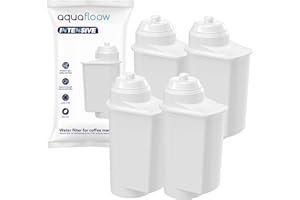 Aquafloow Filtro Acqua da Caffè, Compatibile con Siemens EQ 6,9 TZ70003, Brita Intenza 1016723 575491 Bosch TCZ7003 TCZ-7003 TCZ7033 Bosch 12008246 467873, Set di 4 filtri