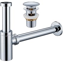 Scarico Lavandino Con Piletta Click Clack - Senza Troppopieno, In Acciaio Inox Nero - Foto 12