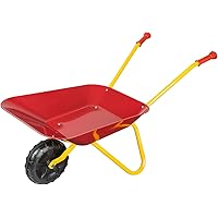 Idena 7131707 - Metallschubkarre für Kinder ab 24 Monaten in rot gelb, ca. 78 x 40 x 38 cm, ideal für Garten und…