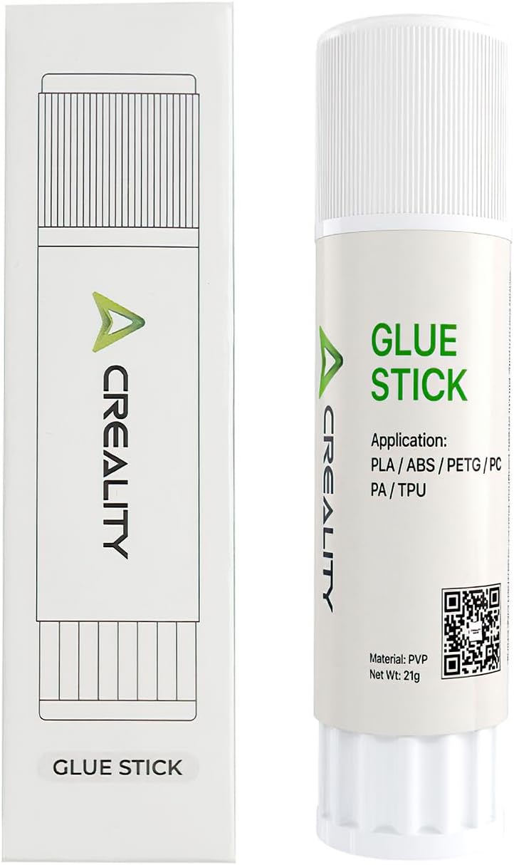 Creality 3D Printer Glue Stick for Hot Bed Reducing Warping | 3D Printer Bed Adhesive PVP Solid Maintained Constant Adhesion for PLA/ABS/PETG/PC/PA/TPU, 3D Print Glue