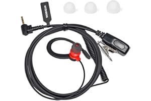 HYSHIKRA Zestaw słuchawkowy do radia bezpieczeństwa kompatybilny z Motorola TLKR-T60 T80 T82 T-92 H2O T80 Extreme T82 Extreme Walkie Talkie, lekki, w kształcie litery G z mikrofonem