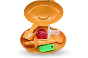 Boîte Multi-usages Squiz’Box | 1 Embout Silicone, 1 Cuillère 2 en 1 Squiz’Spoon, 1 Curseur Squiz’Zip, 1 Bouchon | Accessoire Adaptable pour Gourde Réutilisable | Fabriqué en France | Squiz