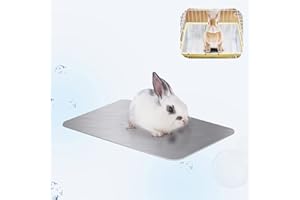 FIPASEN Alfombra de Enfriamiento para Mascotas, 30x20cm Almohadilla de Enfriamiento para Conejos Conejito Chinchilla Conejillo de Indias Hámster y Otras Mascotas se Mantienen Frescas en Verano
