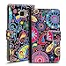 Produktbild Samsung Galaxy A5 2017 Muster Tasche Bookstyle, PU LEDER Hülle bunt motive , Handyhülle Galaxy A5 2017 Flip Case Wallet, Booklet Cover Brieftasche Etui Schutzhülle mit Kartenfächer, Samsung Galaxy A5 2017 (5,2 Zoll (13,2 cm)
