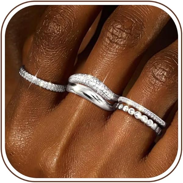 Anello Regolabile Donna Placcato Oro 14K Con Zirconia Cubica - Zig Zag V - Ipoallergenico - Idea Regalo