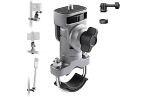 PGYTECH CapLock U-Bolt Montare Staffa in Lega di Alluminio per Insta360 Ace Pro 2/X5/X4, 2 Blocco Cuscino Montaggio Moto Bici con 1/4" Filettatura per Gopro, per DJI Osmo 360/Action/Pocket Accessori