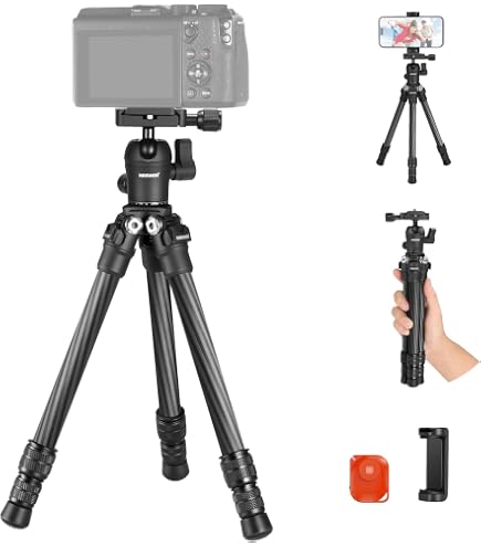 ULANZI TT30 Ultra-licht Camerastatief - 30 Cm Ingeklapt - 848g - 20kg Belasting - Met Panoramische Balhoofd - Voor DSLR/spiegelloos/telefoon