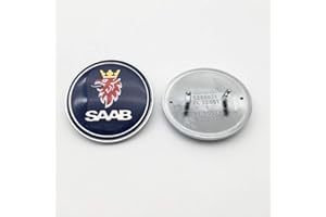 FTC 1 emblema para capó delantero de automóvil SAAB 93 9-3 900 9000 de 50 mm, color azul