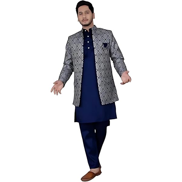 Donkerblauw 3 delig pak incl gilet met revers Donkerblauw