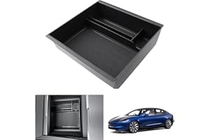 GAFAT Tesla Model Y Juniper 2025 2026 Model 3 Highland 2024-2026 Centre Console Storage Box, Model Y 2026 Storage Space Front Organiser Tray Glove Box, 2026 Tesla Model Y Juniper Accessories (Center)
