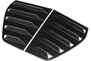 NONUIN Auto Heckspoiler Flügel Für VW Für Golf 6 MK6 MK6.5 GTI GTD R Für R-Linie 2009-2013 2 Teile/Satz Hinten Fenster Viertel Shutter Abdeckung Trim (Color : Carbon Look)