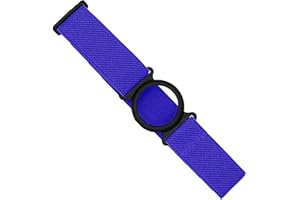 Diasticker® | Freestyle Libre 2 - Bande de fixation | Flexible - Résistant à l'eau - Tenue forte | brassard de capteur, protection, fixation | Ring: Noir (Medium: 25-35 cm, Bleu royal)
