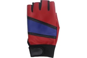 Udekit Gant en Cuir Réglable pour Main Gauche, Cosplay Costume pour Femmes Filles et Efants Harley
