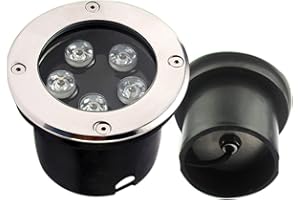 WZYJLyds Basse tension Spot LED Exterieur Encastrable IP68 eclairage sous marin AC/DC 24V spots LED encastrables au sol pour extérieur, de jardin, autour de la piscine(Warm white light,6W)