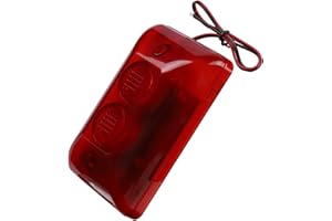 Sonew Sirena Estroboscópica con Cable, de Alarma de Protección de 12 V 15 W, Luz Roja Intermitente Estroboscópica de Alarma de Sonido 120dB, para La Seguridad del Hogar