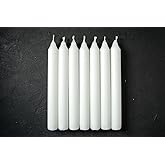 Orret Home 40 Pieces 10cm White Candle, Grocery Candle, Long Burning Time, Ideal for Weddings and Special Occasions, Even and Clean Burning