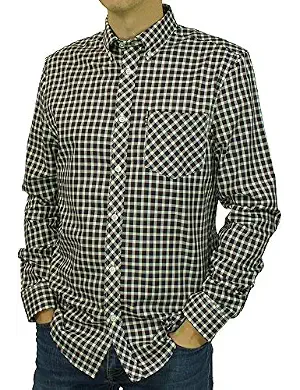 Ben Sherman Long Sleeve Oxford Check Shirt - 0048086 Regular Fit (MOD Fit)
