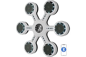 SZBJSMF Music Boxing Machine, Machine de Boxe Musicale avec Bluetooth,6 Vitesse et Lumières LED pour Enfants et Adultes