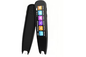 ZHFEIIRU Sprachübersetzer-Gerät, unterstützt 137 Sprachen Smart Intelligent Zwei-Wege-WLAN/Hotspot/Offline Instant 2,4 Zoll Touchscreen Pocket Sprachübersetzungsfunktion Reisen Lernen Business (Reader Pen)