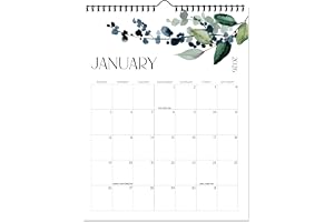 2026-2027 Wall Calendar, 18-Month Aesthetic Minimalist Planner with Holiday Dates, Thick Paper, Perfect Modern Greenery Calendar Planner for Home & Office, 14x11 inches - January 2026 to June 2027
