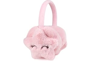 RUIXIA Ohrenschützer Flauschig Süße Fuchs Design Winer Warm Ohrenwärmer Kopfbedeckungen Earmuffs Plüsch Ohrenschützer Kälteschutz Ohrband Warmhalten Accessoire Outdoor für Mädchen Jungen Damen