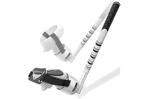 BRICOK VR Golf Club Handle Compatible with Oculus Quest 3/2,Meta Quest 3S, 90 Degree Aluminum Attachment with 1:1 Molded Controller AdapterFixed Plate (Adjustable in length) (black)