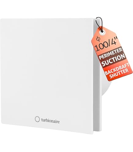 AIROPE BRISE C 100 mm Ventilateur, VMC, Extracteur d'Air avec Clapet Anti Retour,Faible Consommation d'énergie,pour Salle de Bain,Cuisine,Bureau,WC | Leroy Merlin
