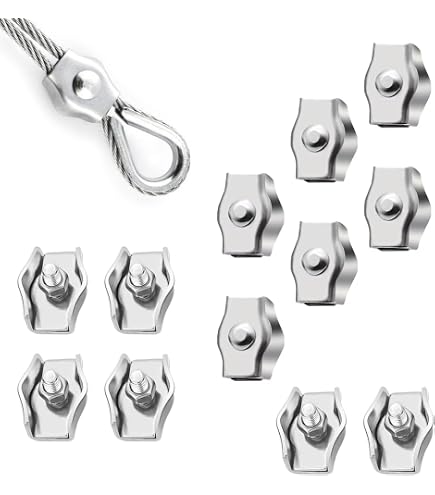 Fixation Câble 2mm 20 Colliers Serrage Câble Métallique Lyxtiorn - Double Trou Pour Suspension Lustre - Câble 0.8-2 Mm Collier Serrage Câble Métallique Fixation Câble 2mm 20 Colliers Serrage Câble Métallique Lyxtiorn - Double Trou Pour Suspension Lustre - Câble 0.8-2 Mm Collier Serrage Câble Métallique