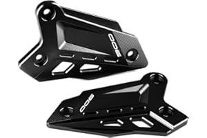 Modeer für Z900 2018-2023 2024 2025 Z900SE 2022-2023 2024 2025 Motorrad CNC Fußstütze Front Pedal Wing Bracket Protector Fußrasten-Fersenplatten Schutzabdeckung z 900 se Zubehör (Schwarz)