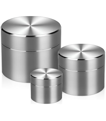 thumbnail: Swsdee Aluminium Bewaarpot 140 Ml - Luchtdicht, Voor Specerijen, Koffie, Thee, Draagbaar (Zilver)