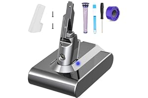 Batería V7 para Dyson, Homesuit 21,6V 4000mAh Bateria para Dyson V7 Motorhead, V7 Trigger, V7 Animal, V7 Abosolute, V7 Fluffy, SV11 Aspiradora Bateria para Dyson con Filtro