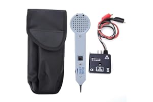 WEISI Probador de Cable, 200EP Generador de Tonos Buscador de Líneas Rastreador de Cables Detector de Línea de Red LAN Ethernet para Cable Telefónico Multifunción