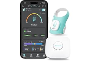 ‎SENSE-U Sense-U Smart Sockenschuh (Langstrecke) Baby Monitor mit Schlafindikator und Benachrichtigungen, überwacht Herzfrequenz und Bewegung für Seelenfrieden, Fußmonitor