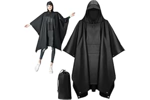 nedit Poncho Waterproof Adult - Lightweight Reusable Raincoat Poncho for Men and Women - Waterproof Poncho - for Outdoor, Camping, Festival, Hiking, Cycling, Traveling, Concert